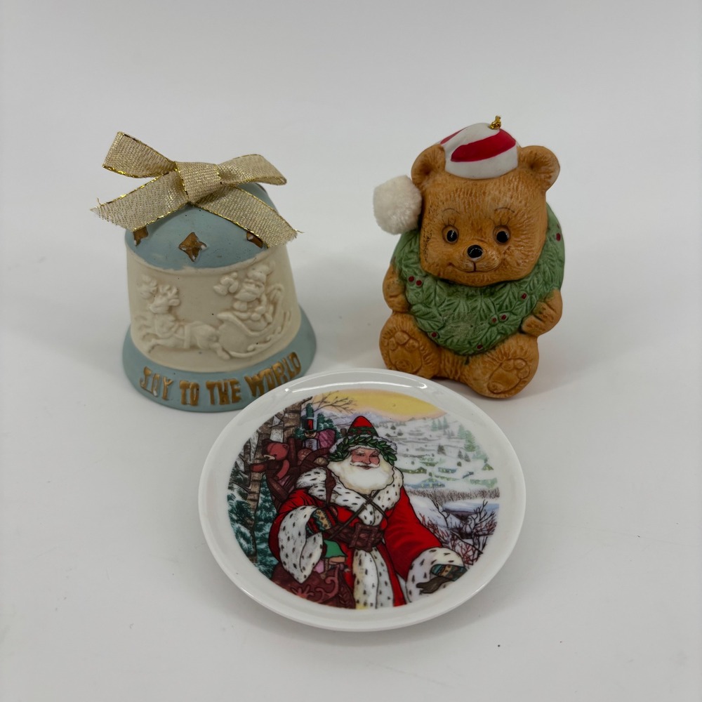 Russ Berrie & Co. & More Christmas Decor Set Multicolor Vintage Trio Grandmacore